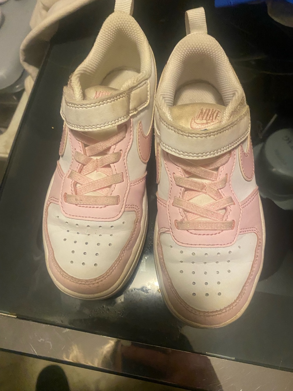 Nike Kids' Pink and White Low-Top Sneakers